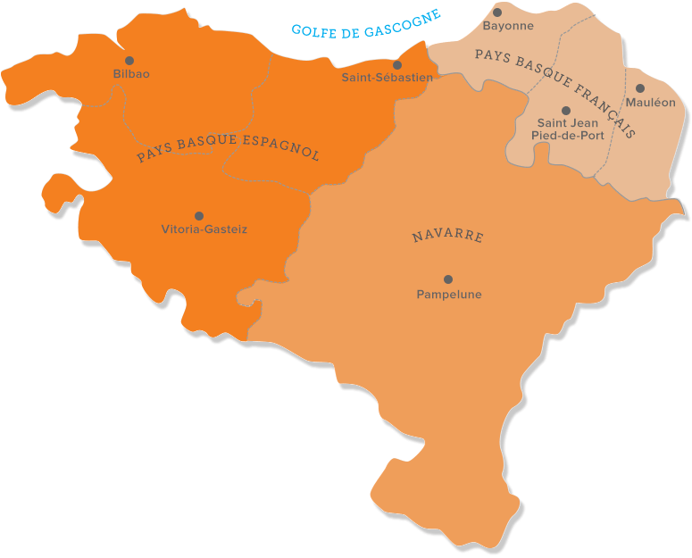 Carte Pays Basque, Euskal Herria