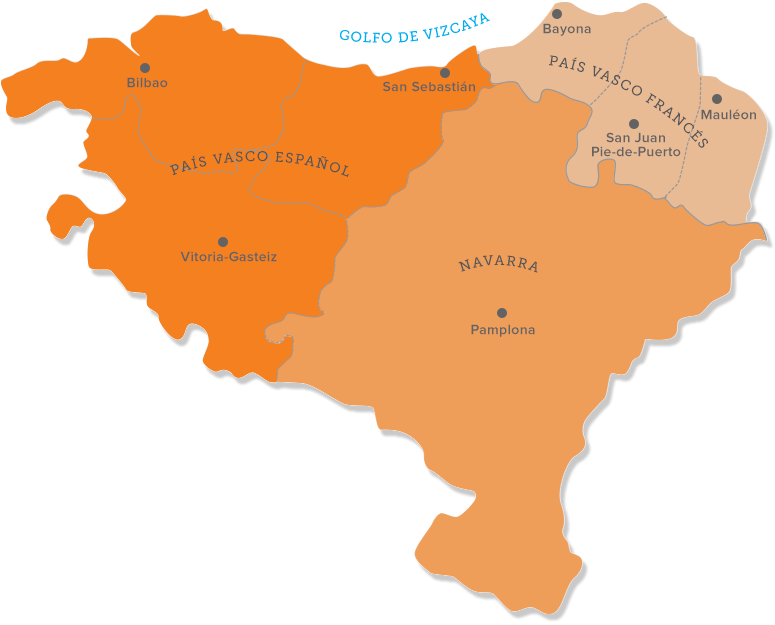 Mapa País Vasco, Euskal Herria
