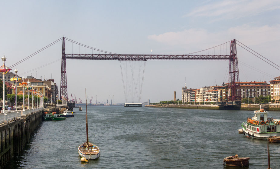 Vizcaya Bridge, Hanging Bridge, Bilbao, Basque Country, Spain